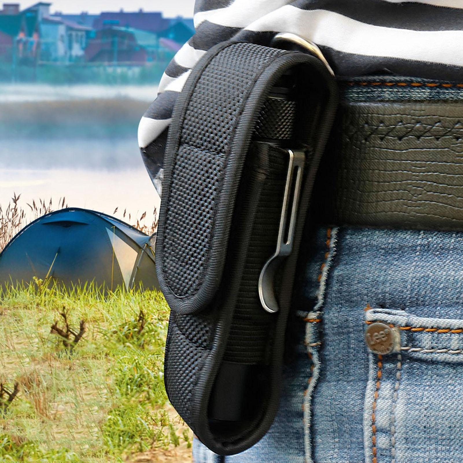 Led Flash Case - LED-zaklamp beschermhoes Outdoor zaklamp lederen hoesjes