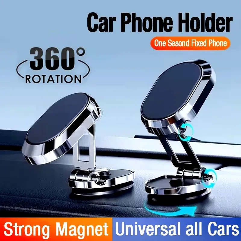 Phone Accessories Are - Magnetische autotelefoonhouder, magnetische telefoonbevestiging, opvouwbare dashboardstandaard,