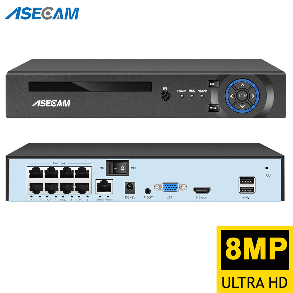 Phone Accessories Uk - Super 8MP POE NVR Videorecorder Audio