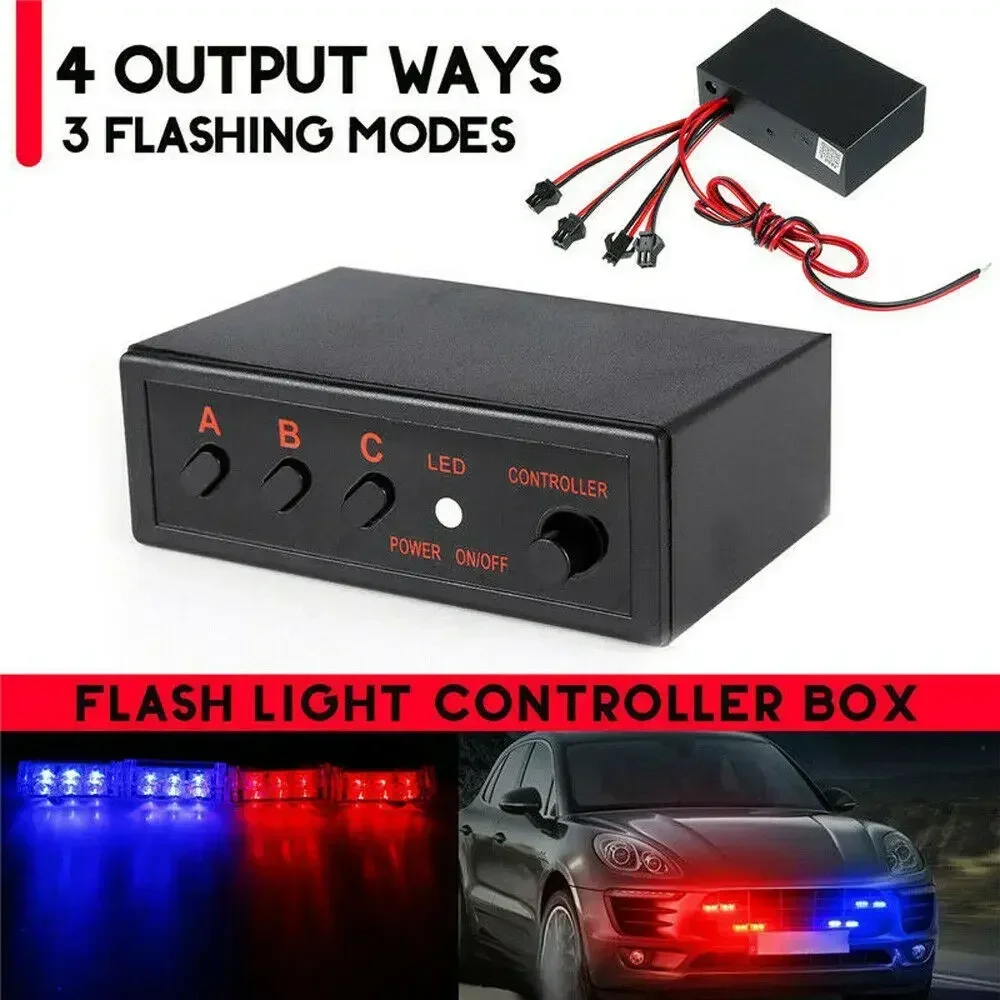 Led Flash Case - 4 Manieren Led Strobe Flitslicht Flasher