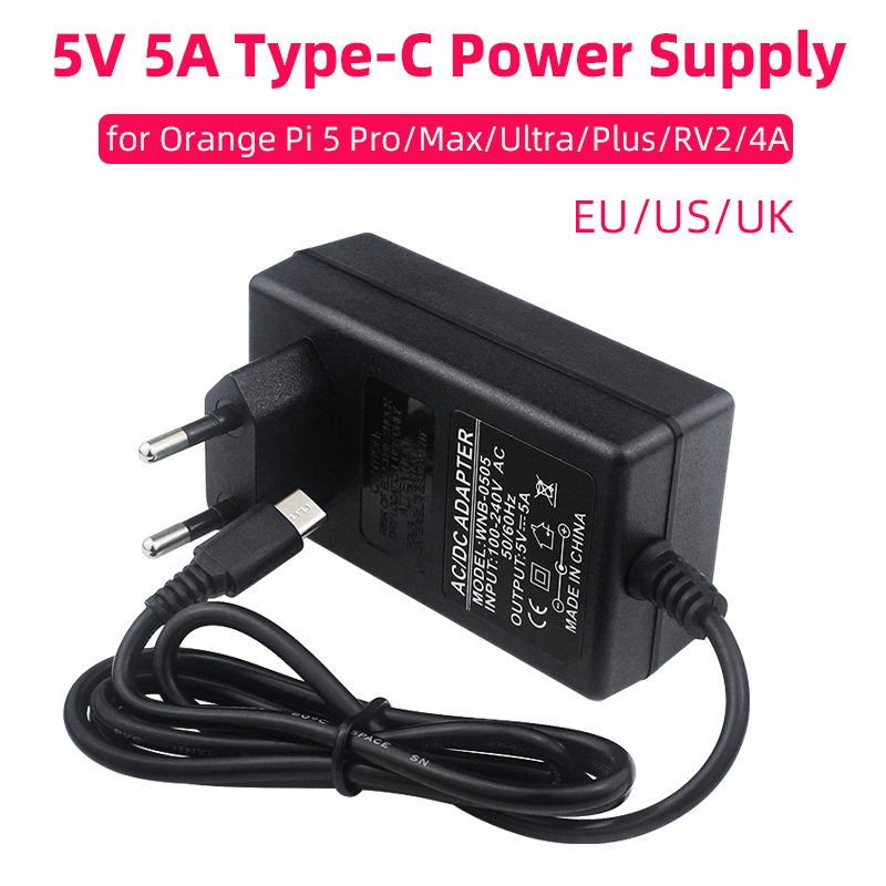 Phone Accessories Uk - Orange Pi 5V 5A Voeding Type-C