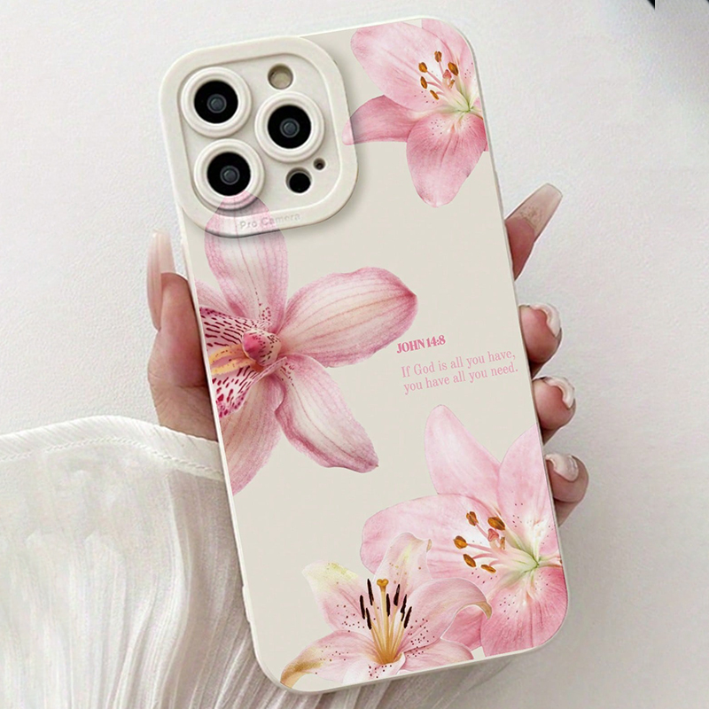 Blauwe Bloemendruk Siliconen I - Phone Accessories Kiosk recensie en prijs