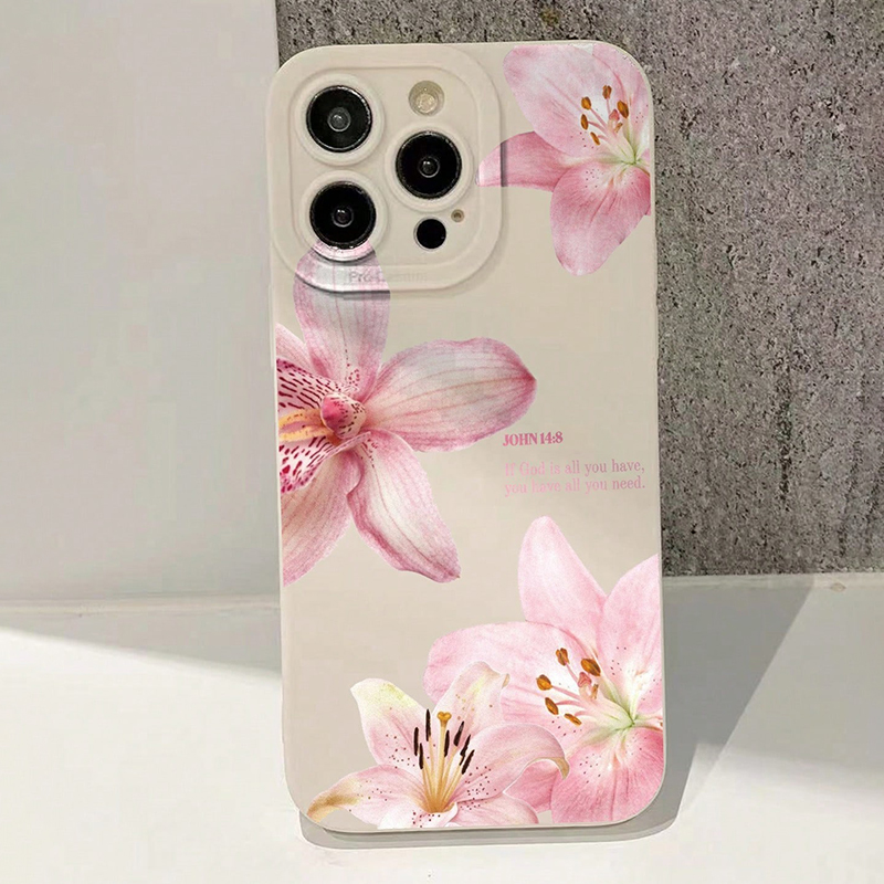 Blauwe Bloemendruk Siliconen I - Phone Accessories Kiosk recensie en prijs