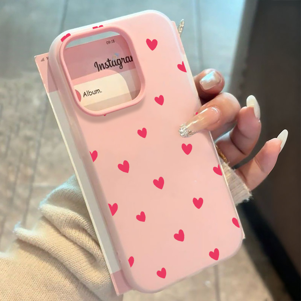 Rode liefdeshartpatroon telefo - Phone Accessories Red recensie en prijs
