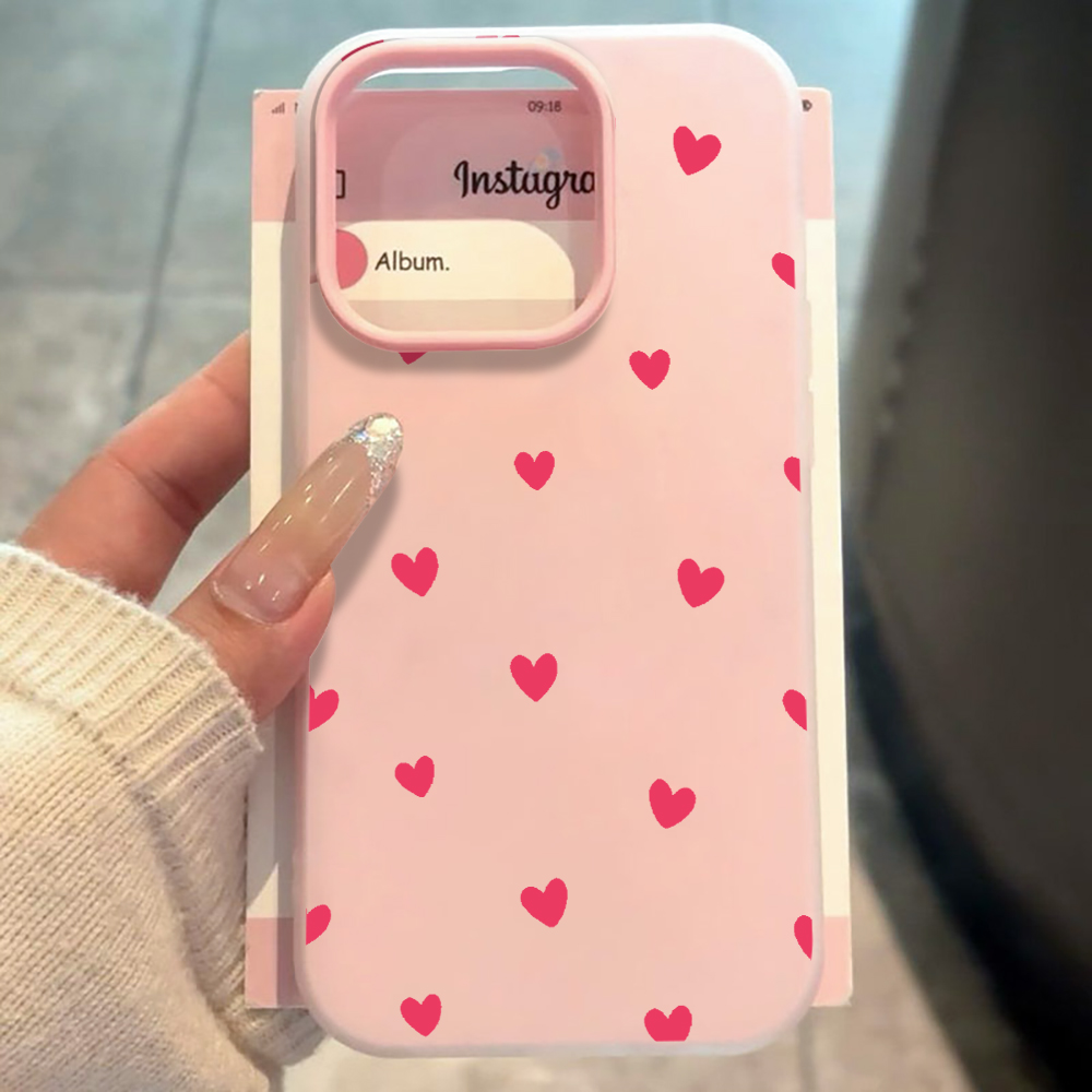 Rode liefdeshartpatroon telefo - Phone Accessories Red recensie en prijs