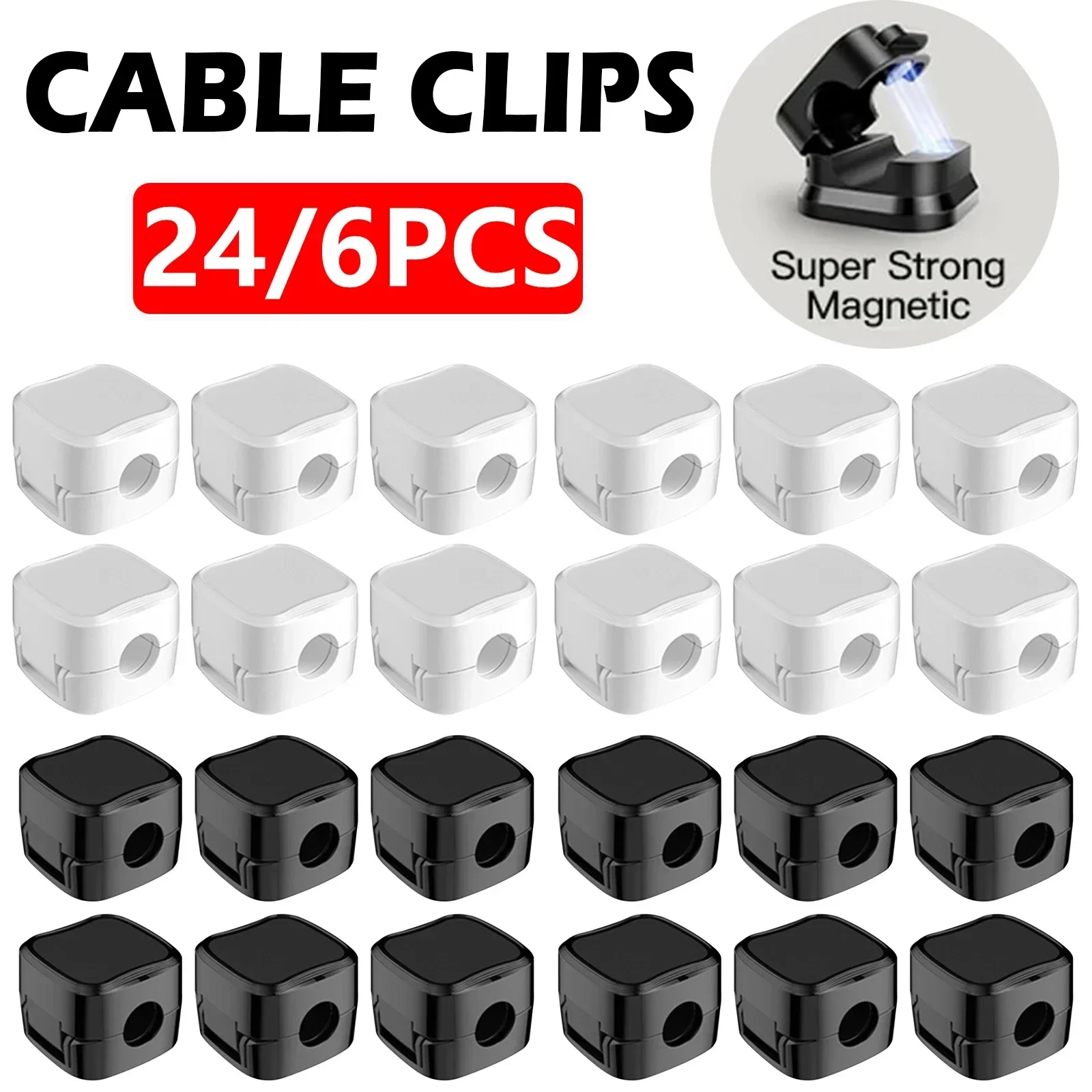 6/12/24PCS Magnetische Kabel O - Cable Organizer Magnetic recensie en prijs