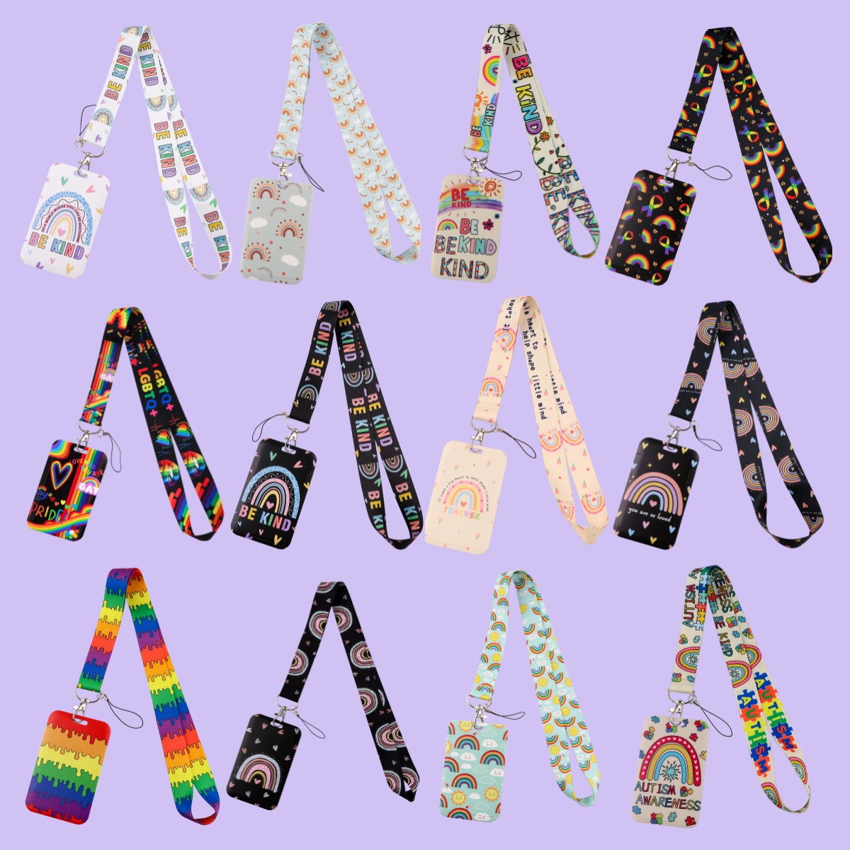 Regenboog Lanyards voor sleute - Neck Hanging Phone Holder recensie en prijs
