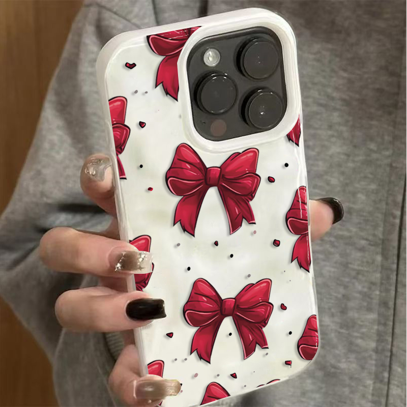 Witte rode strikpatroon telefo - Phone Accessories Red recensie en prijs