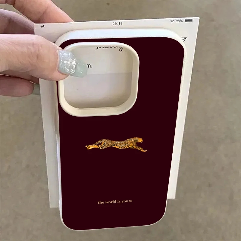 Modellen: Fashion Leopard Wine - Phone Accessories Red recensie en prijs