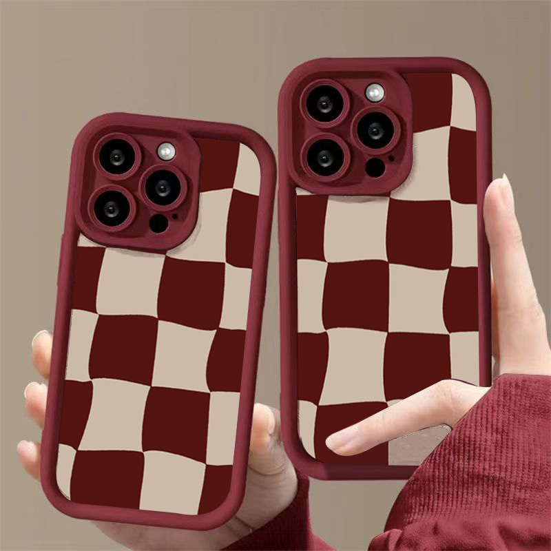 Wijnrood vervormbaar rasterpat - Phone Accessories Red recensie en prijs