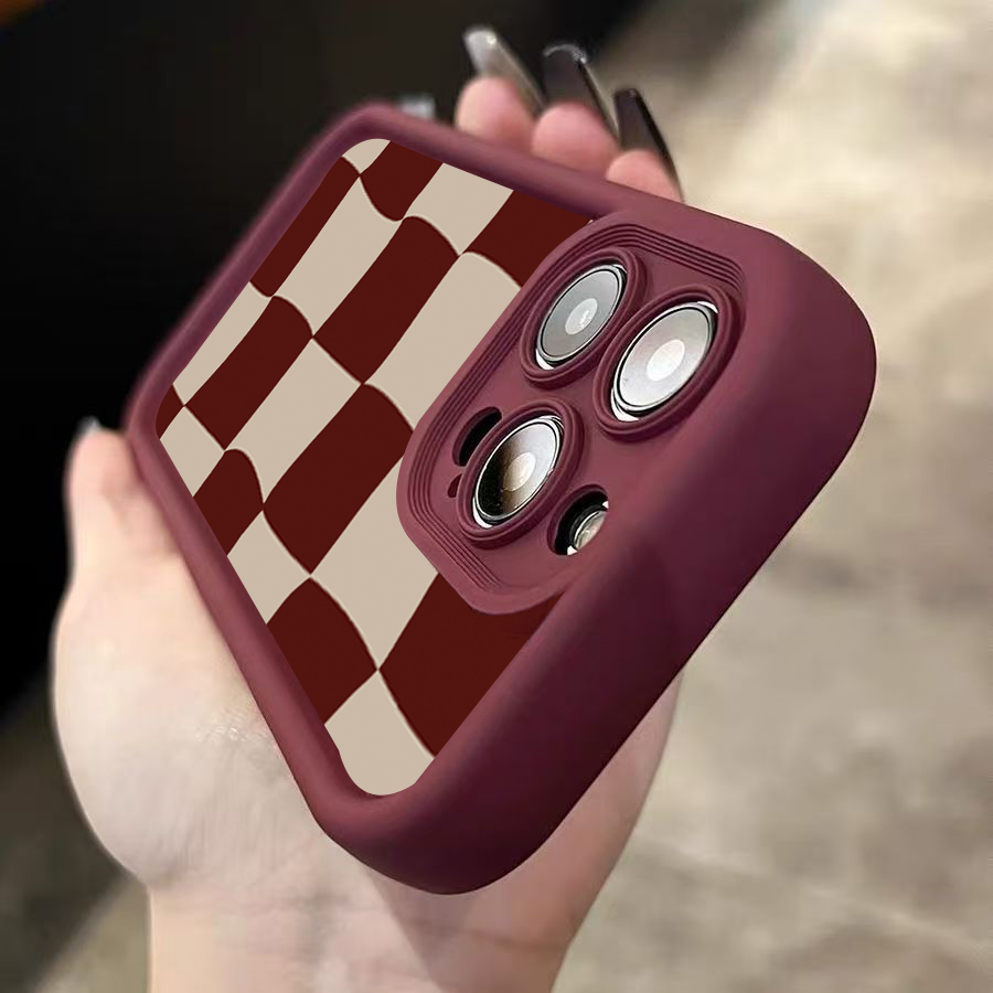 Wijnrood vervormbaar rasterpat - Phone Accessories Red recensie en prijs