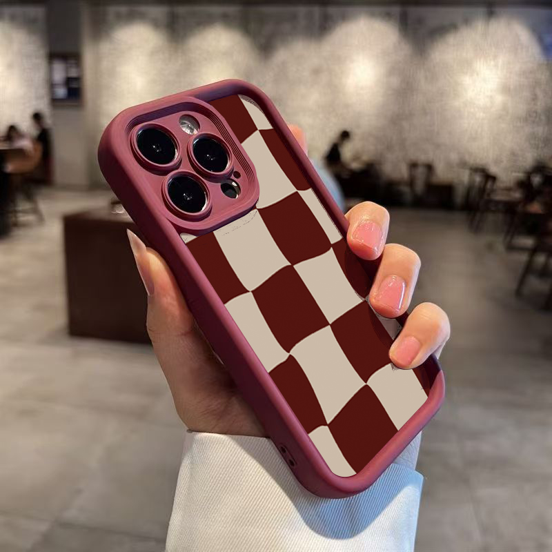Wijnrood vervormbaar rasterpat - Phone Accessories Red recensie en prijs