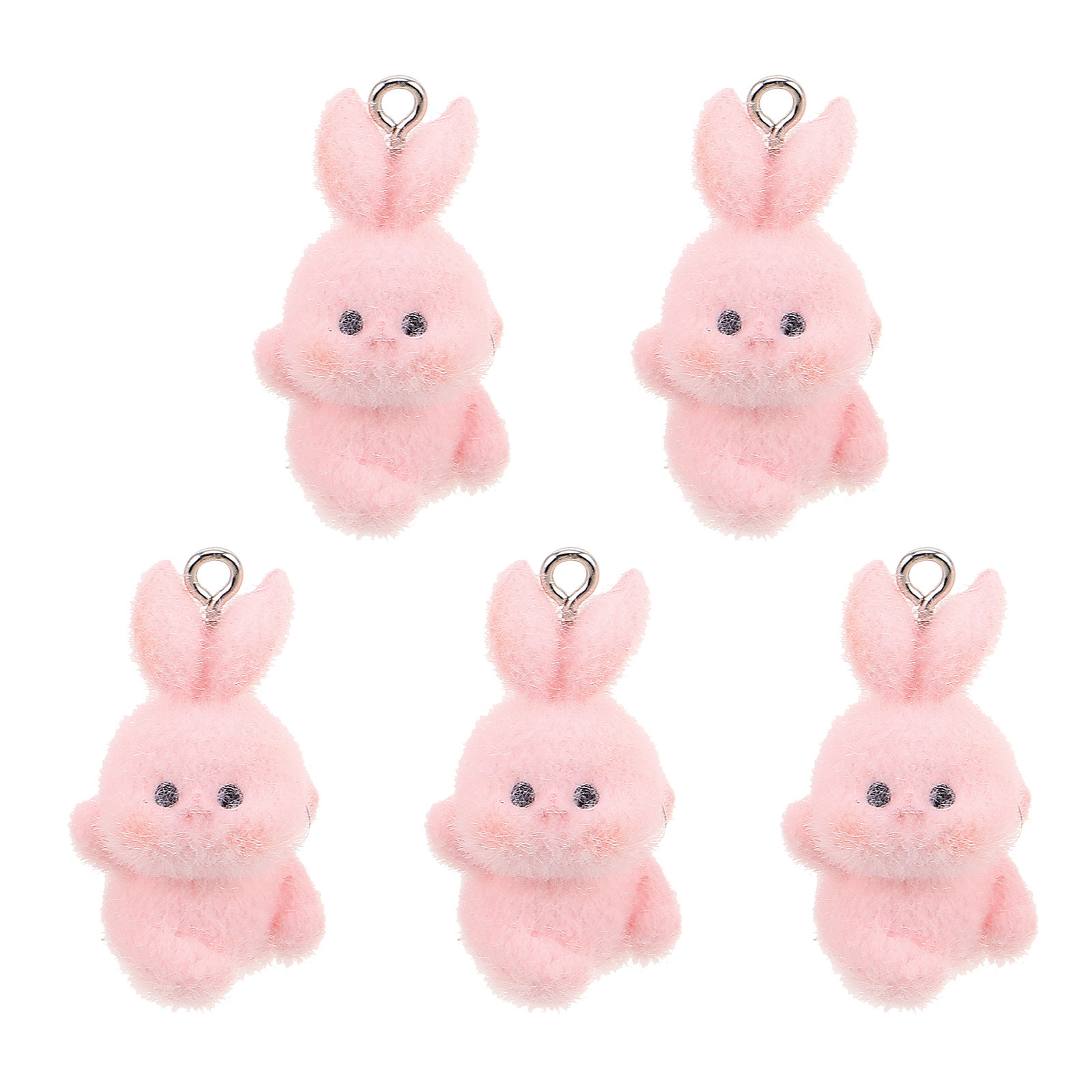 5 stuks Flocking Bunny-hanger, - Phone Accessories For Teen Girls recensie en prijs