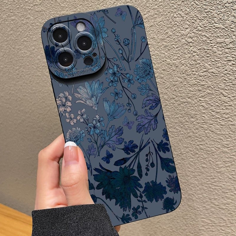 Grijs-basis blauw-paarse bloem - Phone Accessories Kiosk recensie en prijs