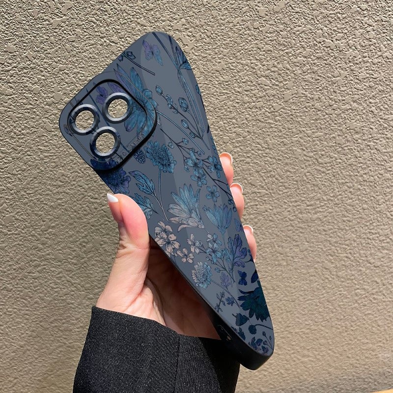 Grijs-basis blauw-paarse bloem - Phone Accessories Kiosk recensie en prijs