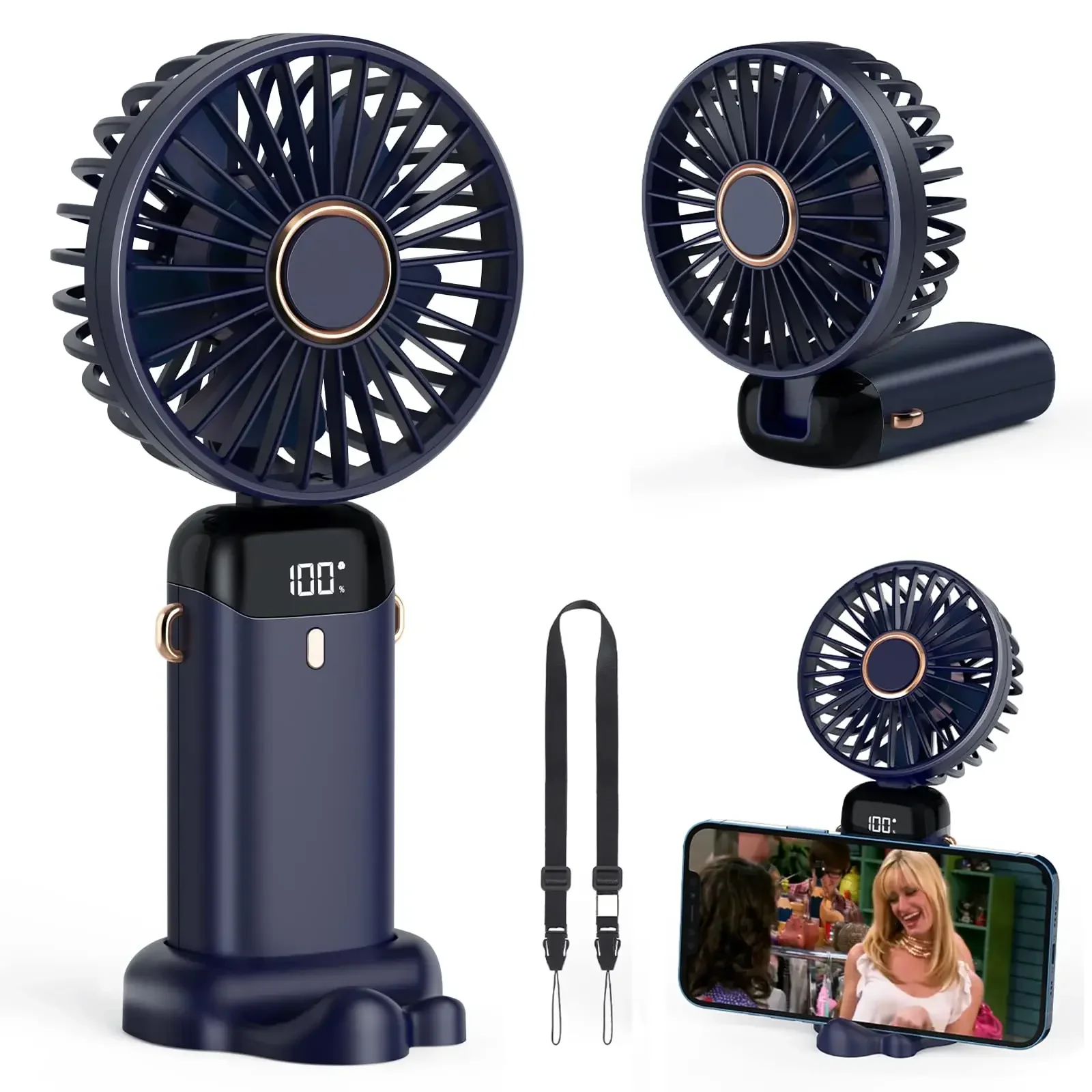 5000 mAh draagbare miniventila - Neck Hanging Phone Holder recensie en prijs