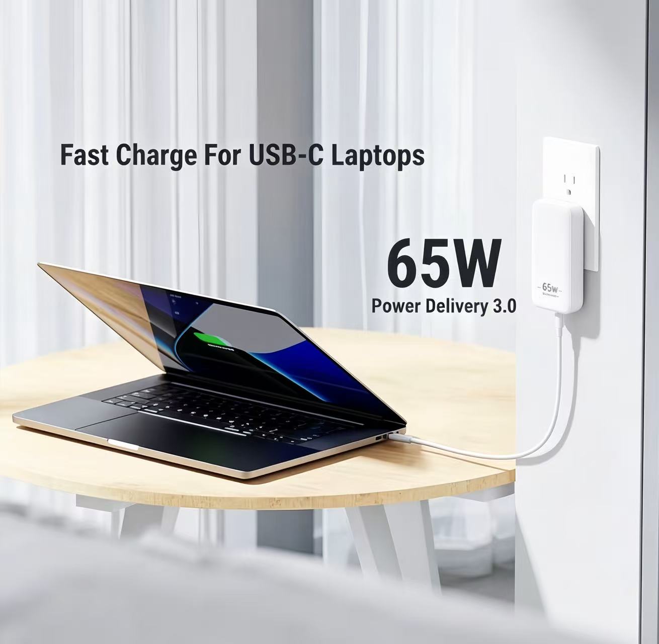 65W USB-C GaN-lader met opvouw - Phone Accessories Uk recensie en prijs