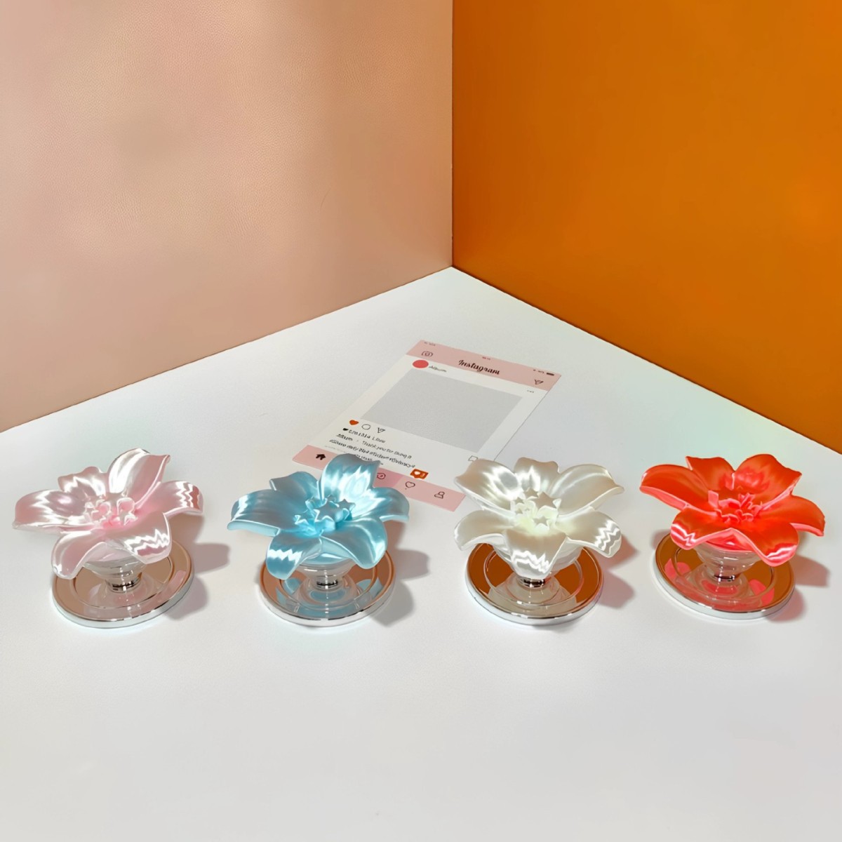 Glanzende parel lily bloem mag - Phone Accessories And Cases recensie en prijs