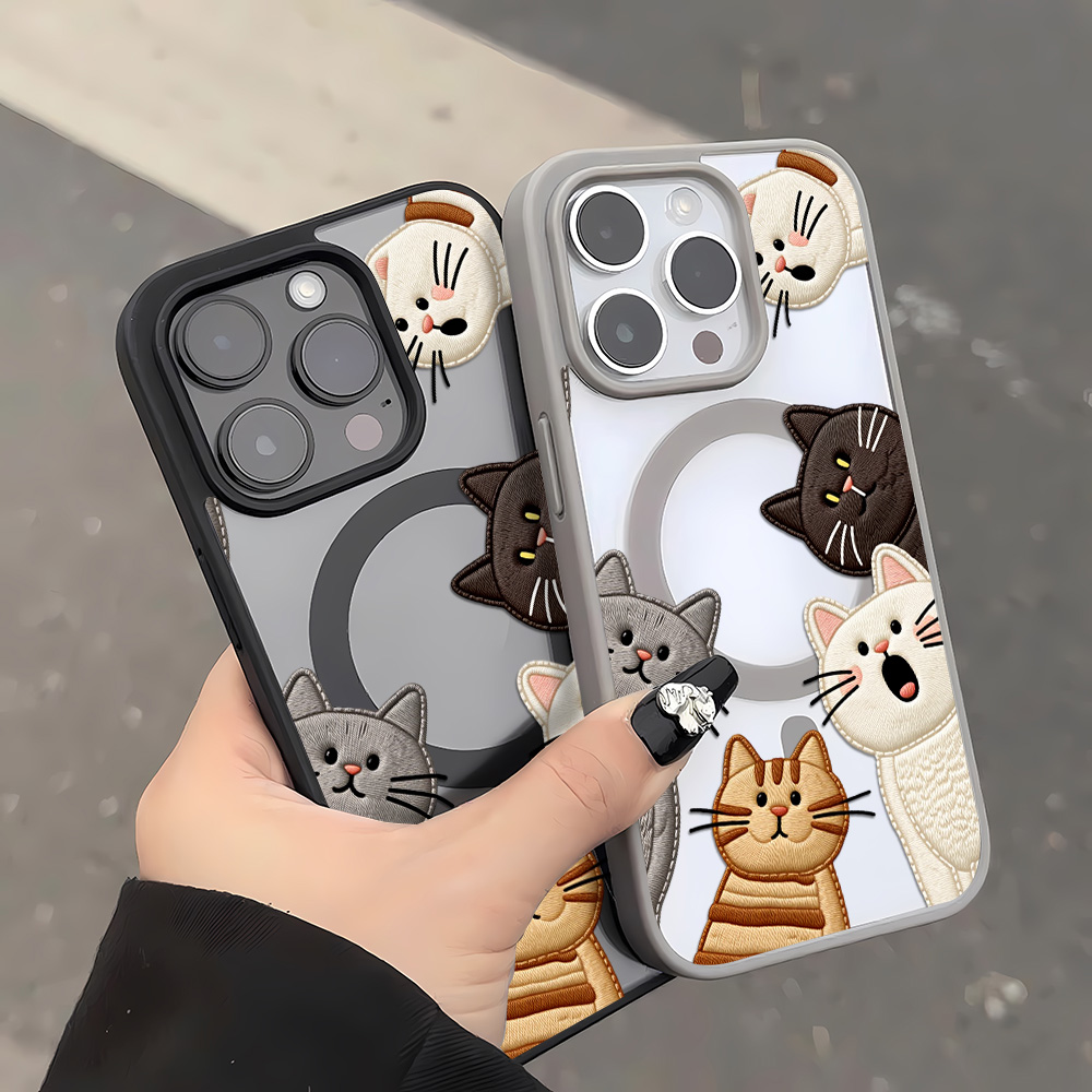 Schattig nep-borduurwerk katte - Phone Accessories Kiosk recensie en prijs